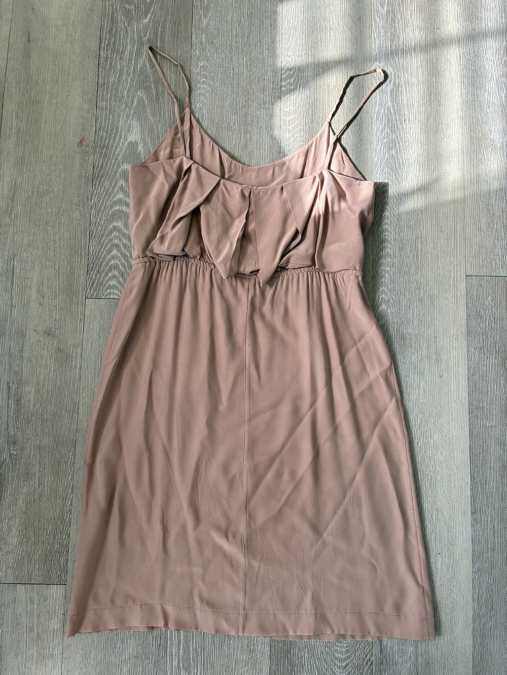 X Sublet Remnant Silk dress 100% silk Made in NYC wedding classy coquette - Picture 8 of 9